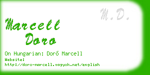 marcell doro business card